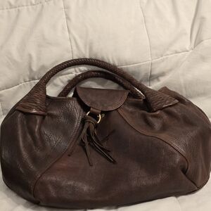American Darling Rich Brown Leather Hobo Bag